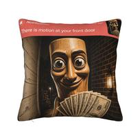 Surreal Italian Brainrot Meme Selfie Tung Tung Tung Sahur  Pillowcase Cushion Cover Decoration  Pillow Case Cover Home Zipper 30cmx30cm(12x12Inch)