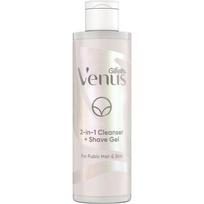 Gillette Venus 2-in-1 Cleanser Shave Gel for Furbic Hair and Skin Women 2 pcs 190ml white