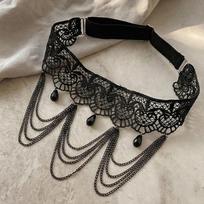 Sexy Lace Tassel Leg Ring Set - Fashionable Accessories juoda