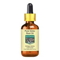 Devprayag Pure Ginkgo Oil (Ginkgo biloba) with Glass Dropper | Cold Pressed | Natural | Undiluted | For Diluting Essential Oils | For Skin & Mass beige
