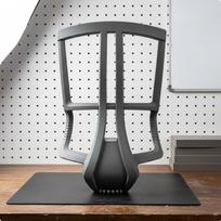 Chair Back Shell Replacement Part Office Backrest Frame Furniture Hardware Black pilka spalva