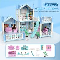 Dream Castle Princess Toys DIY House Kit For Children Building Big Villas Furniture Miniature Doll Xmas Birthday Gift Friend Toy