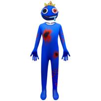 Vaikų Helovino Cosplay Kostiumas Unisex Berniukams Mergaitėms Ilgomis Rankovėmis Viršutinė Dalies ir Kelnaičių Rinkinys Karnavalo Šventės Kostiumas 100 yards blue