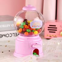 Saldainių pardavimo automatas „Piggy Bank“ depozito dėžutė, pinigų taupymo bankas Light pink