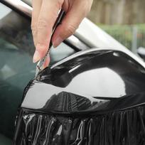 Savaime prilimpanti vinilinė plėvelė automobiliui Lipdukas ant automobilio Blizgi juoda spalvos keitimo plėvelė Be burbuliukų Automobilio priedai Interjeras Išorė 30x100cm