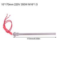 Silver + Red 300W/350W 220V Ignition Igniter Pellet Stove Igniter Hot Rod Heating Tube Ignitor Heating Tube 140/150/170MM