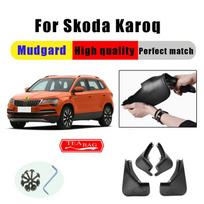 Mud Flaps For Skoda Karoq 2017-2020 Mudguards Fenders Splash Guards Car Accessories Auto Styline 4 PCS China Mainland red