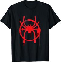 Marvel Spider-Man Into The Spider-Verse Red Icon T-Shirt Size S - 5XL 110 black