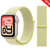 Sport Nylon Loop Straps For Apple watch band 44mm 45mm 44mm 42mm 46mm 40mm correa Bracelet iWatch Series SE 8 ultra 2 3 9 10 11 S10-42mm 38 40 41mm beige