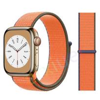 Sport Nylon Loop Straps For Apple watch band 44mm 45mm 44mm 42mm 46mm 40mm correa Bracelet iWatch Series SE 8 ultra 2 3 9 10 11 S10-42mm 38 40 41mm gray