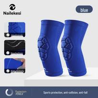 Children's Lycra Knee Pads, Anti-Collision Sports Support for Basketball & Football S - Thigh 30-35cm, 45-65 lbs blue