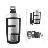 3 mygtukų automobilio raktų atsarginis dėklas, tuščias korpusas, skirtas VW B6 Magotan 2pcs black