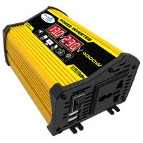 Modifikuotas sinusinės bangos keitiklis aukšto dažnio 4000 W didžiausios galios vatų galios keitiklis DC 12V iki AC 110V 220V geltona