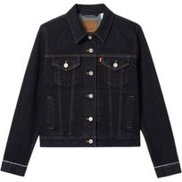Levis Casual Comfortable Slim Fit Single Breasted Long Sleeve Denim Jacket Women jackets Dark-Blue 29945-0236 S black