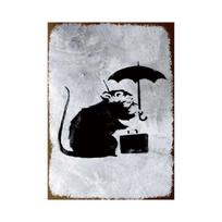 Banksy Grafiti Menas Metalo Skardos Plakatas Gatvės Sienos Tapyba Meilė Mažas Berniukas Plakatas Svetainės Koridoriaus Baro Namų Dekoras 20x30