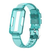 Fashion Watch Strap for Fitbit-Luxe/Luxe Inspire Smartwatch Silicone Sports Bracelet Replace Band Watchband mėlyna