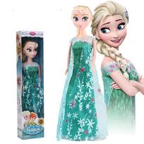 Anna ir Elsa Princesių Lėlių Rinkinys 30cm Originali Dėžutė Vaikų Žaislas Dovana Mergaitėms Kalėdinės Figūrėlės Kolekcija blue
