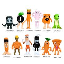 Brainrot Italian Figures Mini Funny Desk Ornament Steal A Brainrot Figurine Toy Tralalero Tralala Tungtungtung Sahur Party Gift orange