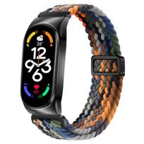 Applicable to Xiaomi Band 10 Ceramic Edition strap, nylon woven magnetic fastener, Xiaomi 9 Smart Watch 45678 transparent case wristband mi band 7 black