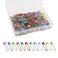 120pcs Colorful Safety Pins DIY Sewing Tools Accessory Stainless Steel Needles Large Safety Pin Small Brooch Apparel Accessories gray