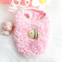 Newborn Cat Kitten Velvet Clothing Winter Warm Little Pet Sweater for Small Animals Bunny Pullovers Clothes Teacup Poodle XXXS (Pink,3XS-advise 0.1-0.4kg) rožinė