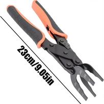 HUHAO 3-in-1 Push Connect Disconnect Tongs One Hand Tool for 1/2 3/4  1  PEX Copper CPVC Push Fit Pipe Fitting Disassemble Plier gray
