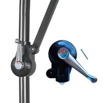 Parasol Shaker Crank Handle Patio Umbrella Crank Handle For Sun Umbrella Parts Replace Accessories For Pool Outdoor Courtyard 1PC gray
