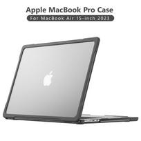 Transparent Matte Hard Shell Case MacBook Air 15 Inch M2 M3 M4 M5 13.6 13 Pro 14 16 - Shockproof Dust Air 15 M2 A2941, M3 A3114, M4 A3241, M5 A3448 skaidri