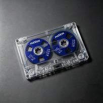 Dvipusė metalinė atvira ritė, tuščia juosta, 50 minučių, I tipo aukštos kokybės įrašymo juosta. Type I Tape tamsiai mėlyna spalva