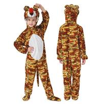 Children's Men's and Women's Animal onesies Children's Festival Stage Clothing Animal Party Lion Tiger Rabbit 130 beige
