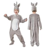 Children's Men's and Women's Animal onesies Children's Festival Stage Clothing Animal Party Lion Tiger Rabbit 100 gray