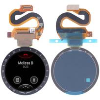 For Garmin Vivoactive 6 LCD Screen With Digitizer Full Assembly Without NFC Sticker, Smartwatch Touch Display Replacement Repair Part For Garmin D2 Air X10 black