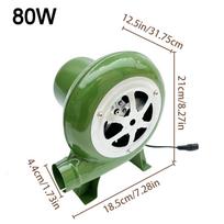 12V elektrinis pūstuvas Ventiliatorius BBQ ventiliatorius 100v 240v Tinka kepsninei Mini kalvio žaizdrai Pūstuvas su greičio adapteriu 30W/40W/60W/80W