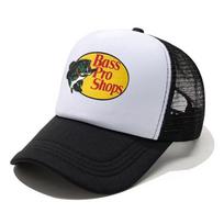 Fashion Fish Trucker Caps for Men Funny Fishing Print Baseball Cap Unisex Cool Summer Mesh Net Hat One Size white