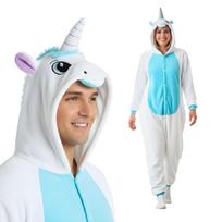 Onesie Kigurumi Pajamas Costume Disguise White Unicorn : 165 - 175Cm white