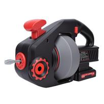 Belaidis elektrinis kanalizacijos gyvatukas 800 RPM Automatinis padavimas Santechnikos kanalizacijos gyvatukas su 2,0Ah baterija tualetui, grindų kanalizacijai, kriauklei Type 1 gray