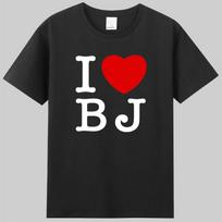 I Love Beijing anghai Hong Kong Taiwan New York Bangkok Tirt Crew Ne ort Sve Faion Urban Loose Fit Mens 4XL white