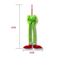 Christmas Elf Leg Hanging Ornament - Festive Car or Home Decoration Gift green