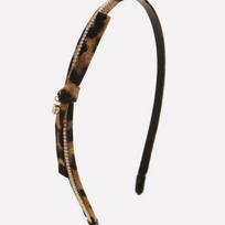 J.Lauren Leopardinė Juostelė Plona Plaukų Juosta H01327 Beige Hopi black