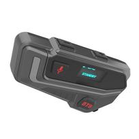 Motociklo šalmo ausinės, skirtos 2–6 vairuotojams „Bluetooth“ domofono ausinės, motociklo komunikatorius, vidinis telefonas, atsparus vandeniui BT5.1 juoda