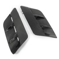 Engine Hood Bonnet Air Outlet Vent Cover Trim Carbon Fiber Replacement for Dodge Challenger SXT 2015‑2022 black