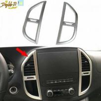 Front Center Console Air Vent Trim Cover For Mercedes-Benz Metris Vito 2014- gray