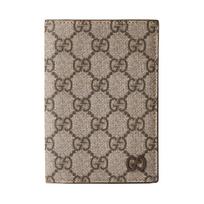 Gucci Logo Ceramic Effect Finish Canvas Passport Holder Men Accessories Beige Ebony 795229-FACQC-9773 Basic Set (Bag+Dust Bag)