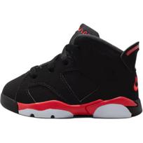 Air Jordan 6 Retro TD Reverse Infrared Pardavėjo Kūdikio Sportbačiai Juodi Šviesiai Raudoni IQ1280-001 23.5 black