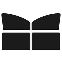 Magnetic Blackout Car Window Curtains: Heat-Insulating, Light-Blocking, Silver-Plated Sunshade black