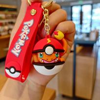 Pokemon Ball Squirtle Charmander Key Ring Adorable Key Keychain Doll Present Beautiful Design Durable Ornament for red