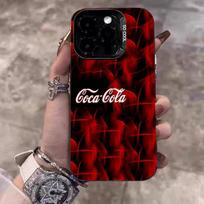 C-COCA Logo C-COLA Phone Case For IPhone 17 16 15 14 11 12 13 Pro Max Plus Pro Colored Silver Cover iPhone 15 plus red