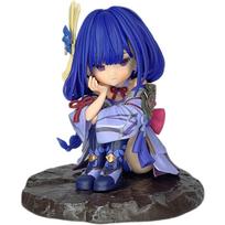 Cr Q Version Raiden Shogun Gk Figure Genshin Impact Anime Chibi Statue Car Desktop Ornament Collectible Gift For Anime Game Fans gray