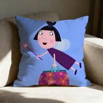 Ben And Hollys Little Kingdom Pillow Case Pillowcase Doublesided Printed Sofa Cushion Bedroom Headboard Pillow 40X40cm gray
