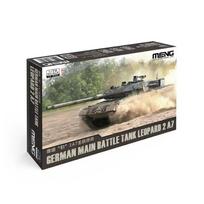 MENG 1/72 German Leopard 2A4 Main Battle Tanks Assemble Figure Whole Set 72-009 Model Assembly Uncolored Plastic Toy Gift beige
